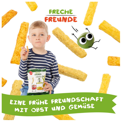 Freche Freunde Children's Snack Crunchy Sticks with Three Kinds of Vegetables