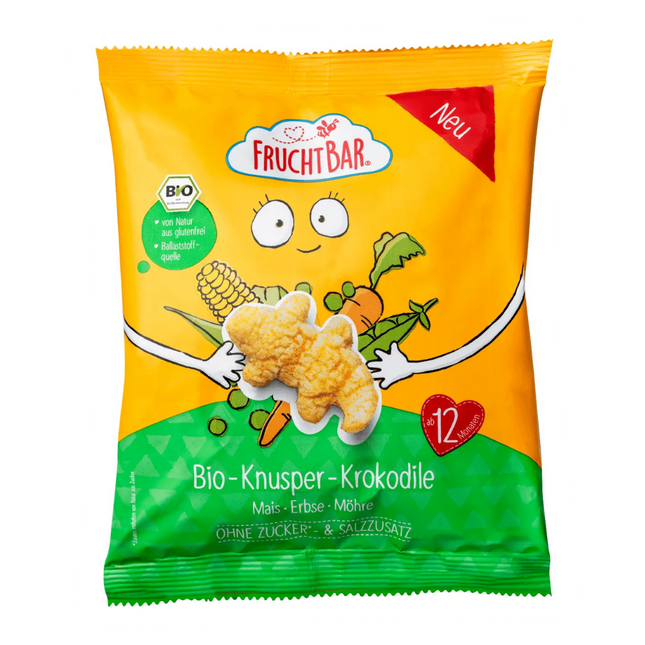 FruchtBar Baby Snack - Organic Crispy Crocodiles