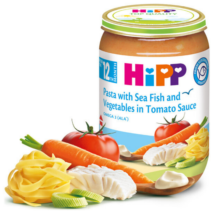 HiPP Baby Food - Fish, Beef and Vegetables Food Best-Seller Bundle of 5 Jars