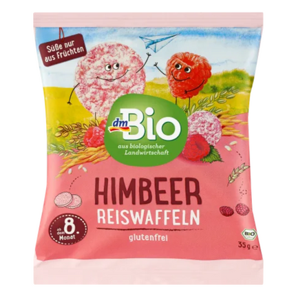 dmBio Baby Snack Rice Cakes Raspberry