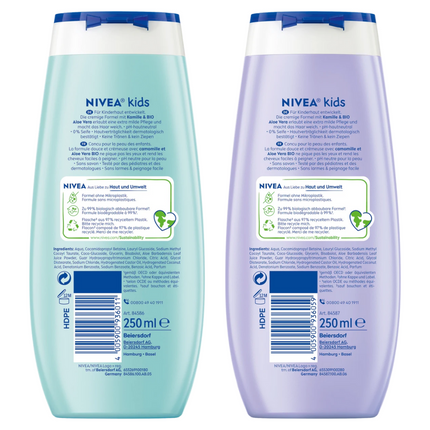 NIVEA Kids 3 in 1 Body Wash Shampoo and Conditioner