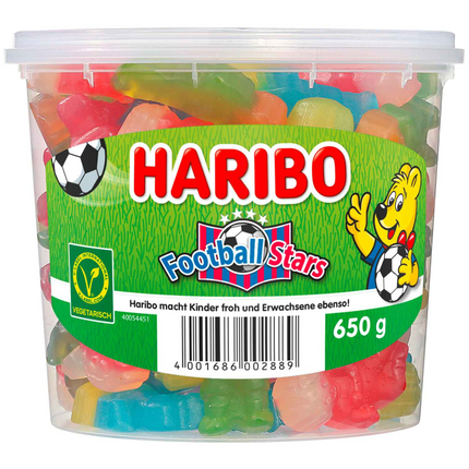 Haribo Football Stars Vegetarian Gummies (650g)