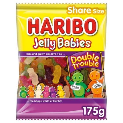 British Haribo Jelly Babies Double Trouble - 175 g