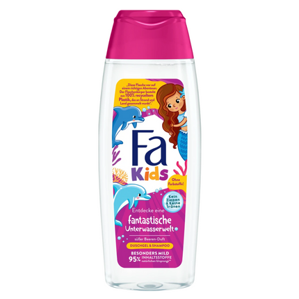 Fa Children's Shower Gel & Shampoo Sweet Berry Scent - 250 ml