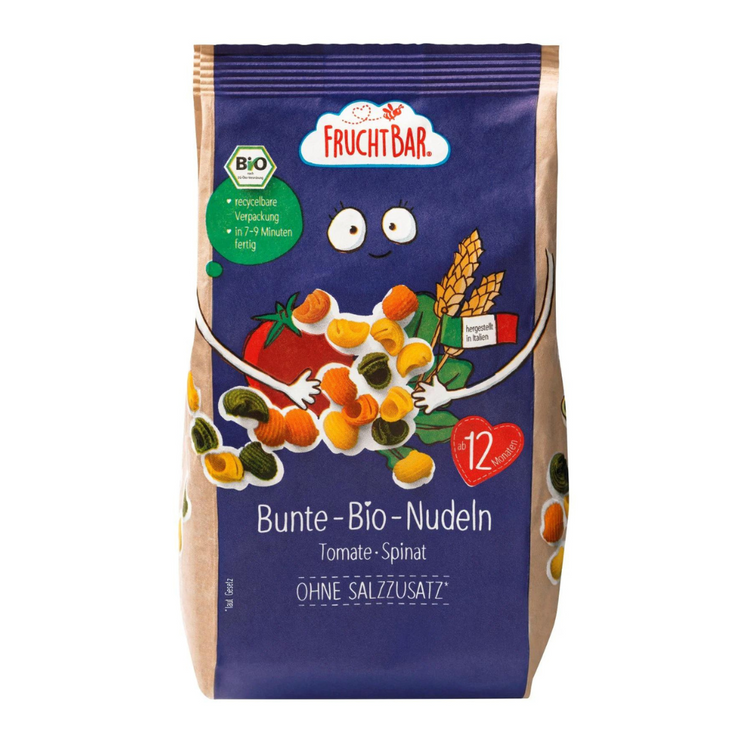 FruchtBar Colorful Organic kids Pasta with Vegetables