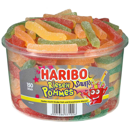 Haribo Giant Sour Fries 150 Pieces