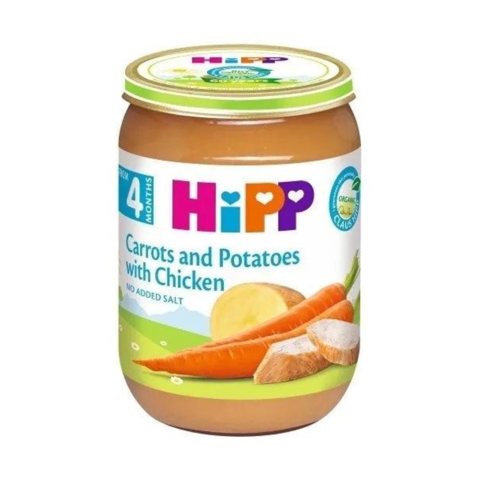 HiPP Carrots With Potatoes And Chicken Puree Jar