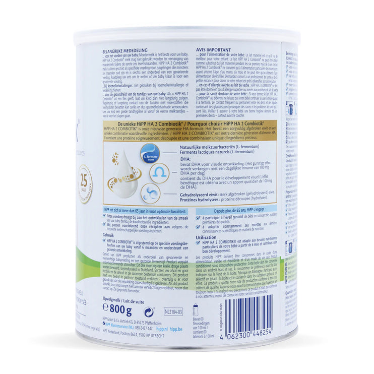 HiPP HA Dutch Stage 2 Hydrolyzed Combiotic Formula