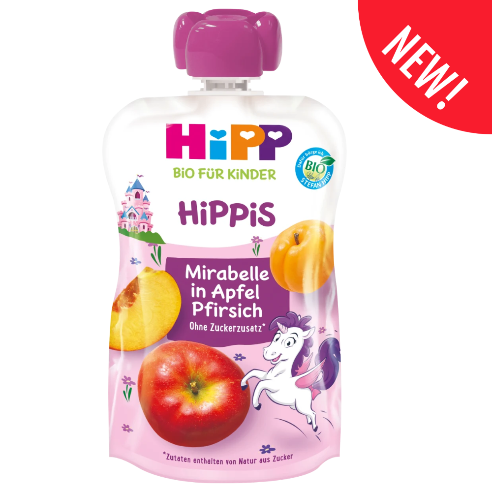 HiPP HiPPiS Mirabelle Plum in Apple-Peach Smoothie Pouch