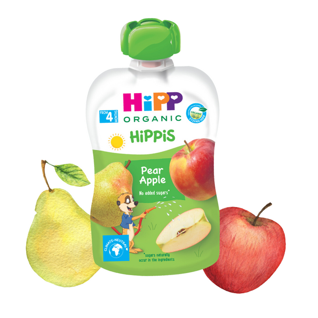 HiPP Hippis Apple and Pear Puree Pouche