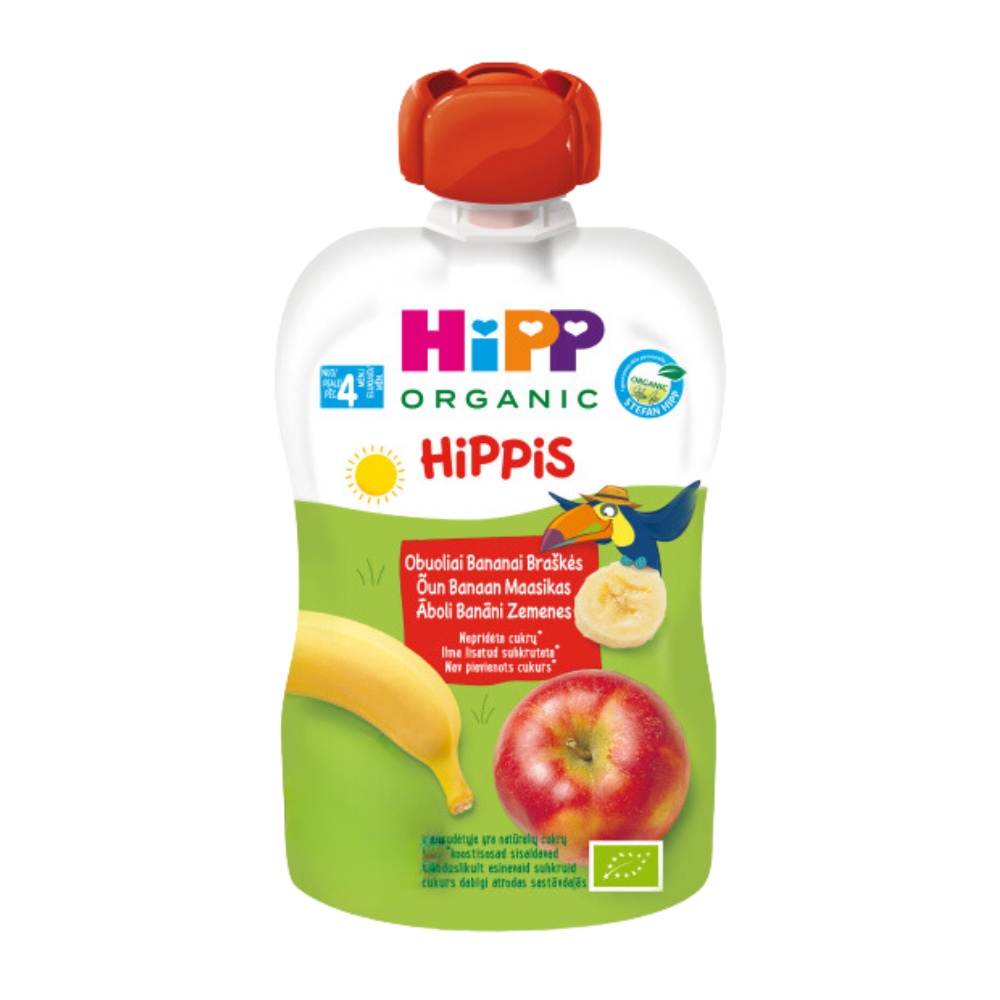 HiPP Hippis Apple Banana Puree Pouche