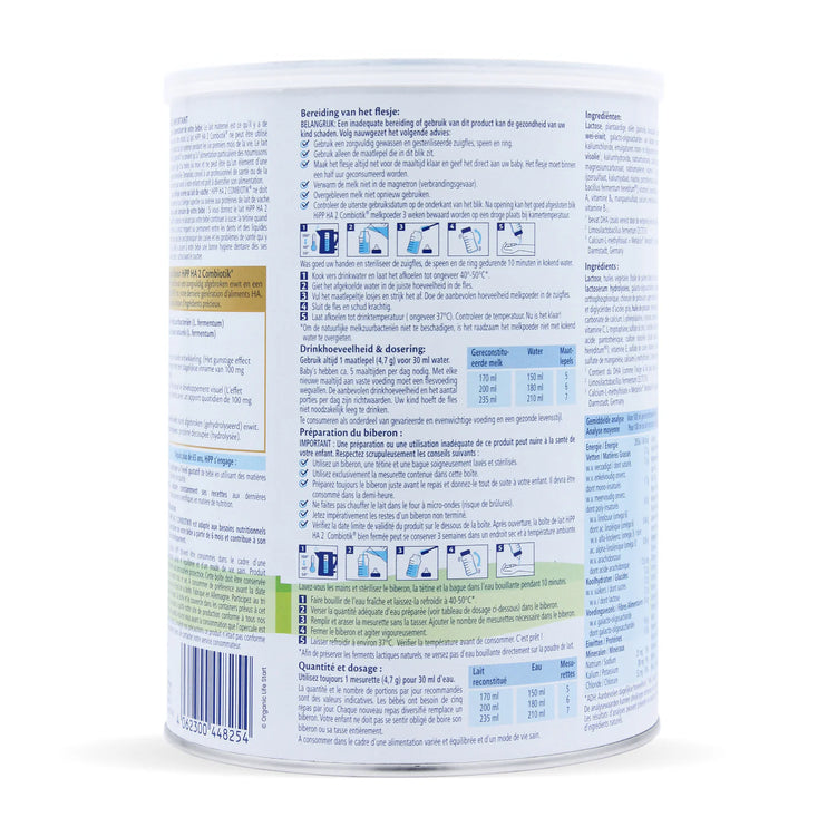 HiPP HYdrolyzed stage 2 dutch version baby formula