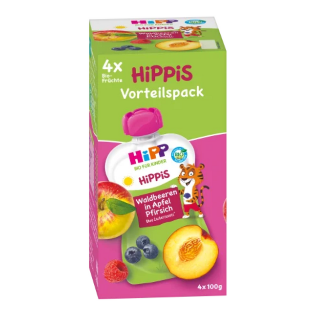 Hipp Hippis wild berries in apple-peach Smoothie 