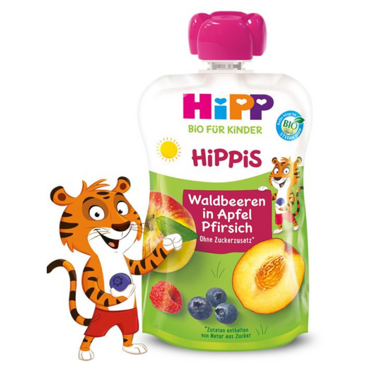 Hipp Hippis wild berries in apple-peach pouche