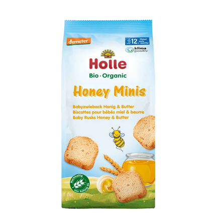 Holle Snack Organic Honey Minis Rusk