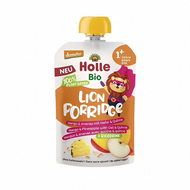 Holle Mango & Pineapple with Oats & Quinoa Lion Porridge Pouche