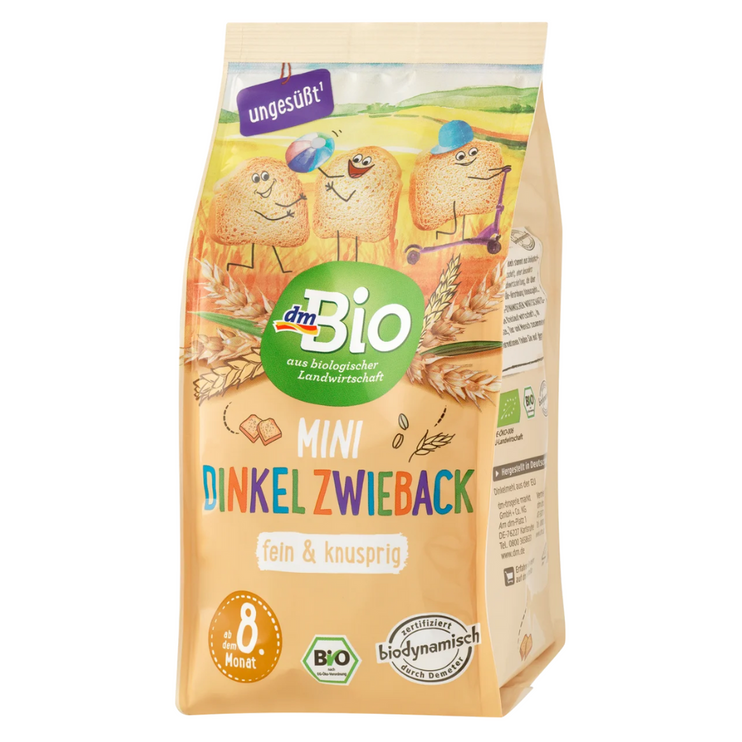 dmBio Organic Baby Mini Spelt Rusk - 100g