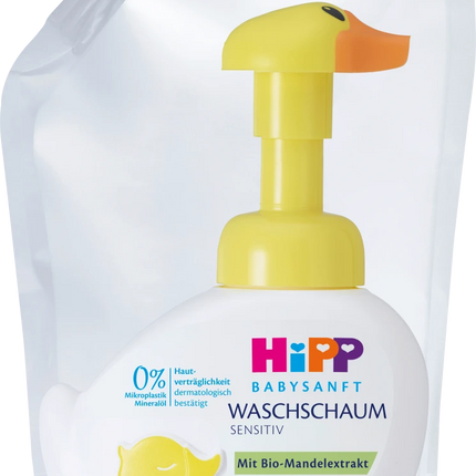 Hipp Baby Soft Face and Hand Washing Foam 250ml with Extra Refill 250ml