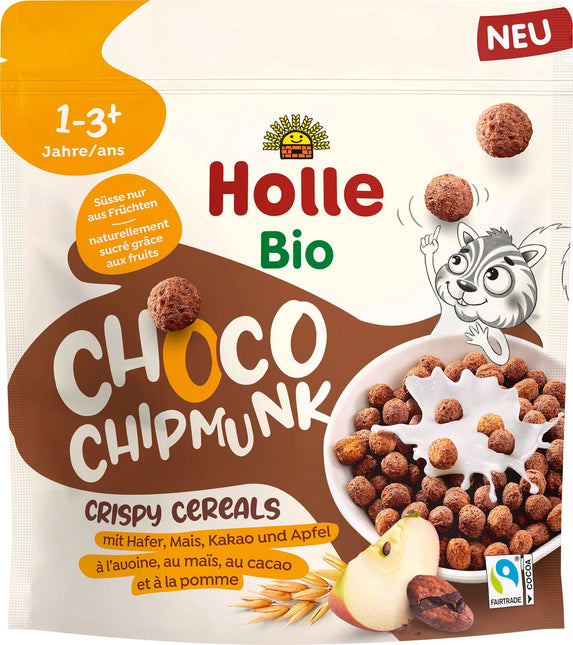 Holle Choco Chipmunk – Crispy Cereals 125 g