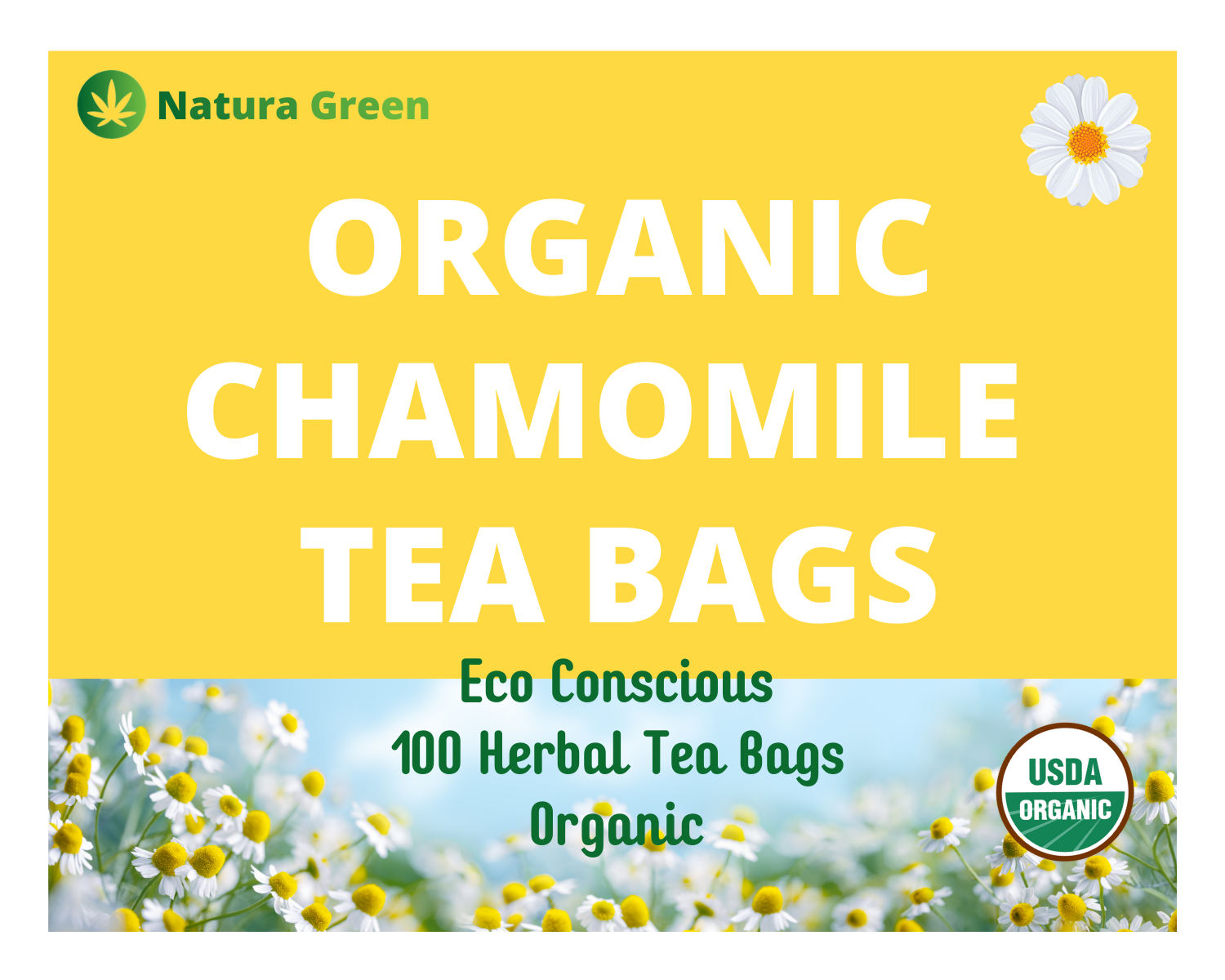 Chamomile Tea Bags - 8 oz