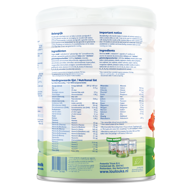 Loulouka Stage 3 Organic Follow-on Milk Formula