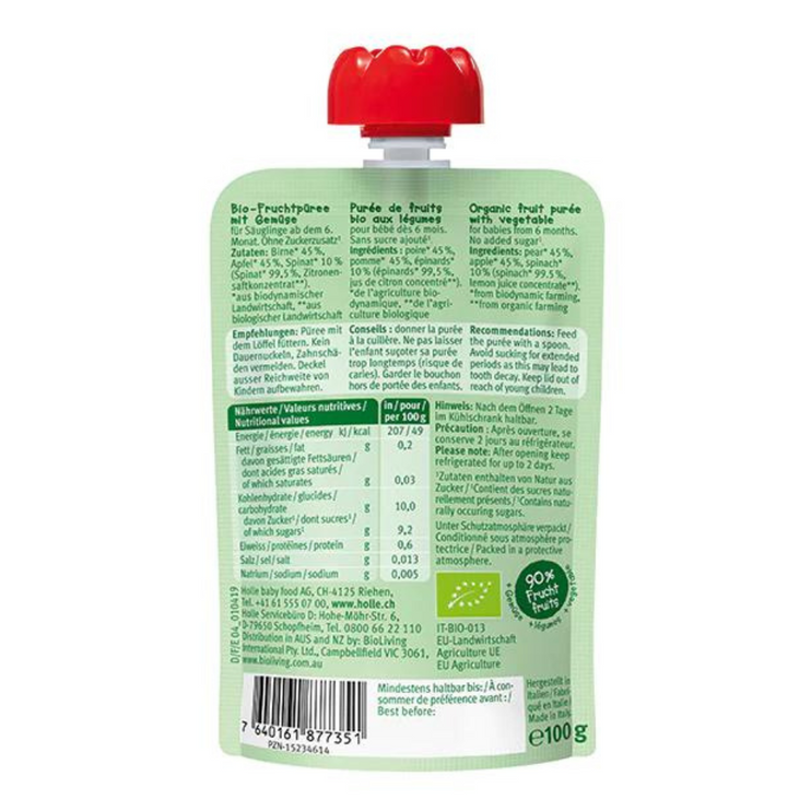 Power Parrot - Holle Organic Fruit Puree Pouch