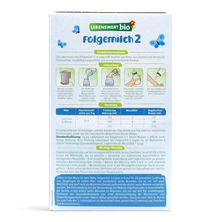 Holle Lebenswert Stage 2 Infant Formula