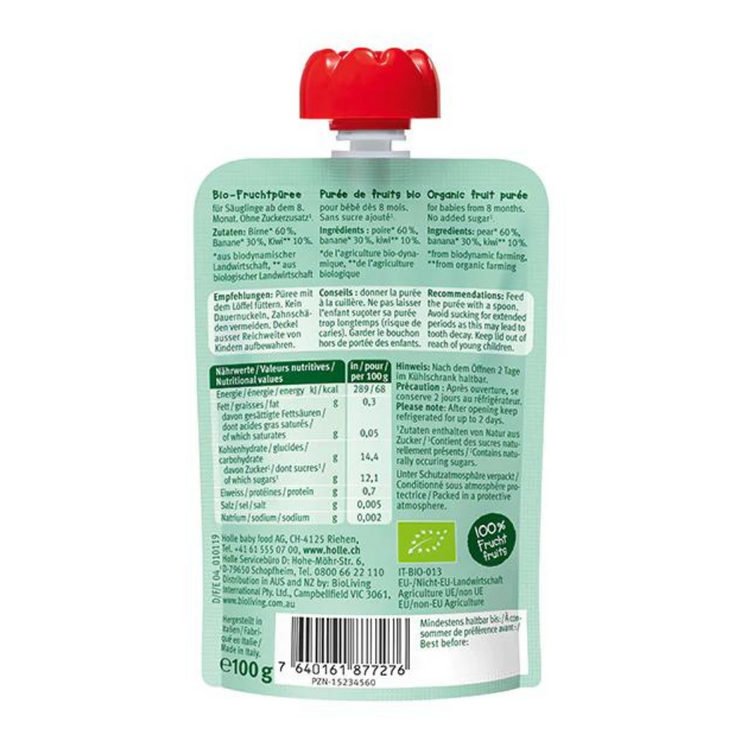 Kiwi Koala - Holle Organic Fruit Puree Pouch